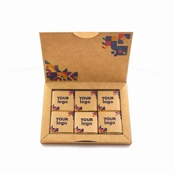 Шоколадный набор Книга с логотипом 30 г крафт