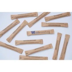 Сахар в стиках крафтовых 102х17мм, 5г с логотипом