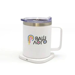 Чашка с подогревом ThermoHub 15W с LED индикатором с логотипом
