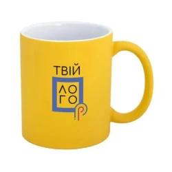 Керамическая чашка софттач SALSA 340 мл с вашим логотипом