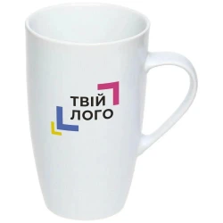 Чашка с логотипом Хельга керамическая цветная