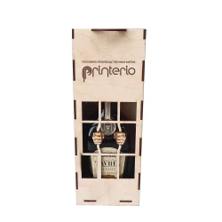 Брутальный короб для коньячной бутылки с логотипом