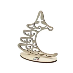 Деревянная новогодняя заготовка Ёлка с логотипом Фанера 10х13см