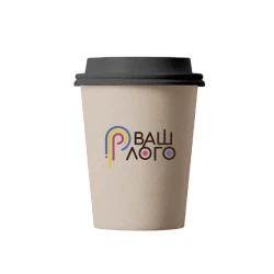 Бумажный стаканчик классический однослойный 250 мл с Вашим лого