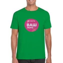 Хлопковая футболка Gildan SoftStyle унисекс с логотипом мягкая