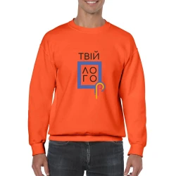 Реглан Gildan Heavy Blend унисекс с длинным рукавом из мольтона с логотипом