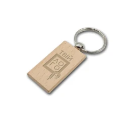 Брелок деревянный прямоугольник 30х55 мм под лого