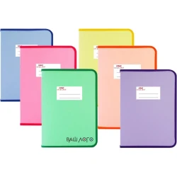 Папка-пенал пластиковая на молнии Maxi А4 непрозрачная с Вашим лого