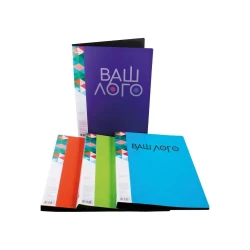 Папка пластиковая А4 Optima двухцветная с 10 файлами 17 мм с Вашим лого