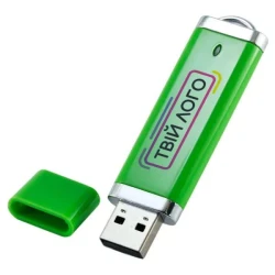 Пластиковая флешка Промо USB 2.0 с крышечкой с вашим лого 4 Gb