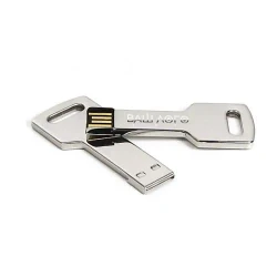 Флешка метлическая USB 2.0 в виде ключа с вашим лого 64 Gb