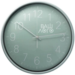 Настенные часы пластиковые Optima PASTEL с вашим лого 37.8 см