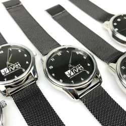 Часы наручные  с металлическим ремешком с вашим логотипом