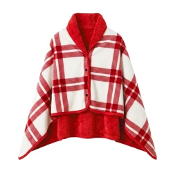 Плед-пончо флисовый Poncho L 100х140 см с вашим лого