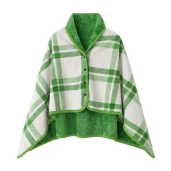 Плед-пончо флисовый Poncho M 70х140 см с лого