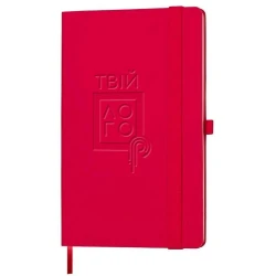 Блокнот в линию А5 GRACY мягкая обложка с логотипом