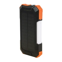 Повербанк VEXOR 20 000Mah/74Wh с солнечной панелью, LED-фонарём и беспроводной зарядкой 15W с лого
