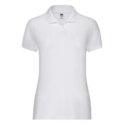 Тенниска женская Fruit of the Loom 65/35 Polo 170g с лого
