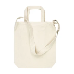 Сумка для покупок из канваса SANDA с двойными ручками, 320 г/м², 38×42×8 см с вашим лого